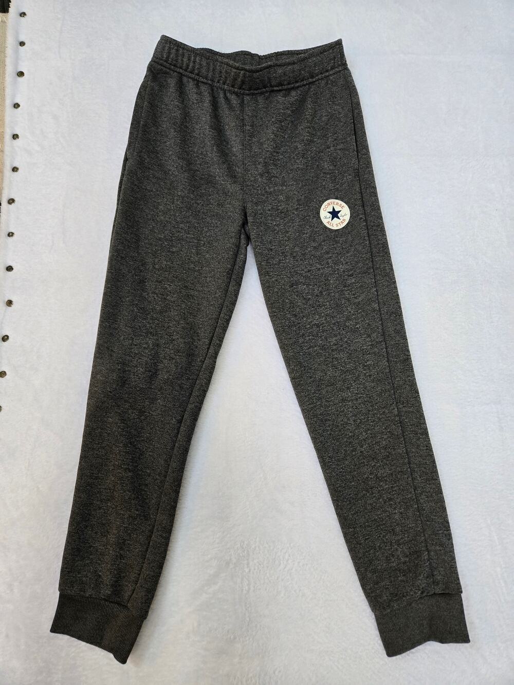 Converse All Star Girls Jogger Sweatpants Medium Dark Gray Athletic Pants